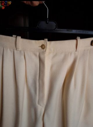 Pantaloni beige sartoriali
