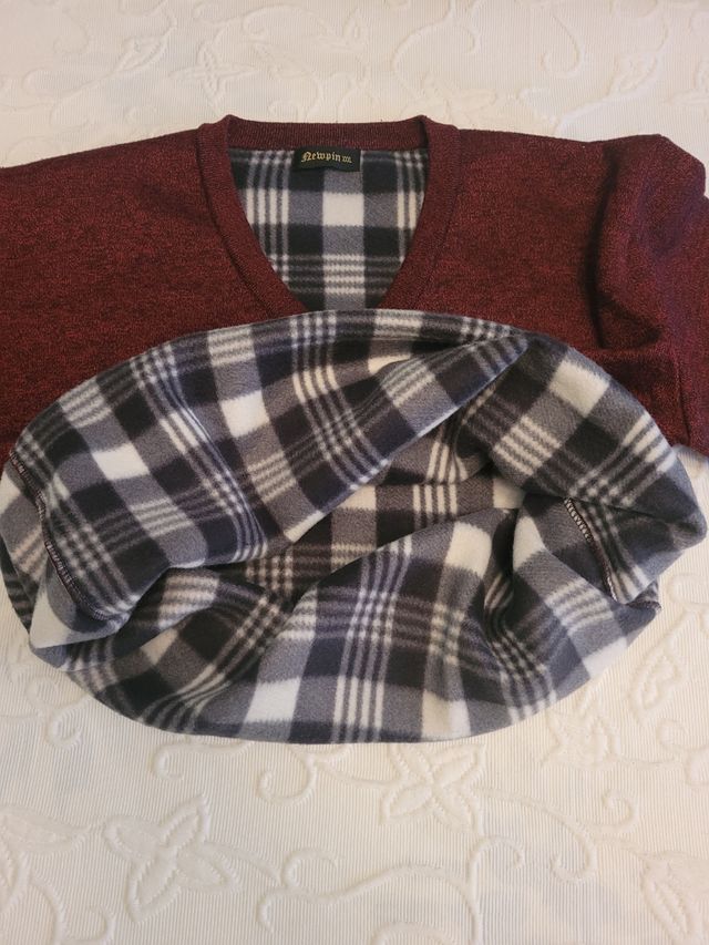 Suéter marrón-rojo