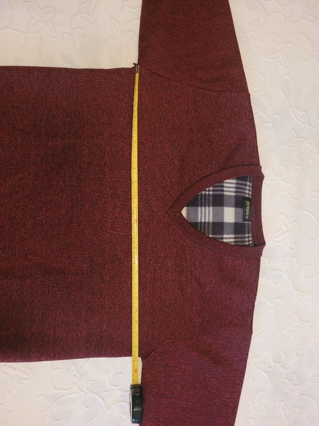 Suéter marrón-rojo