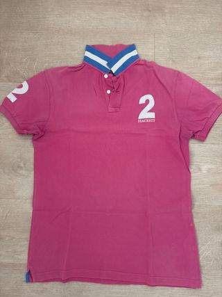 Polo Hackett rosa talla L