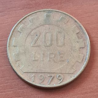 200 Lire Italia 1979 Moneta numismatica vintage