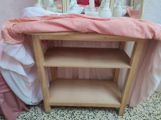 Tocador antiguo madera blanco