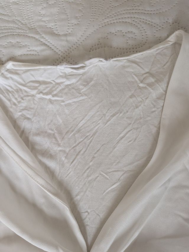 Top Mango blanco talla S