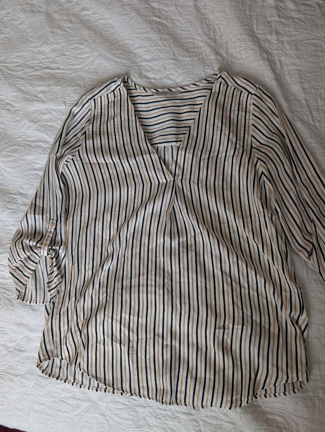 Camisa rayas Stradivarius M