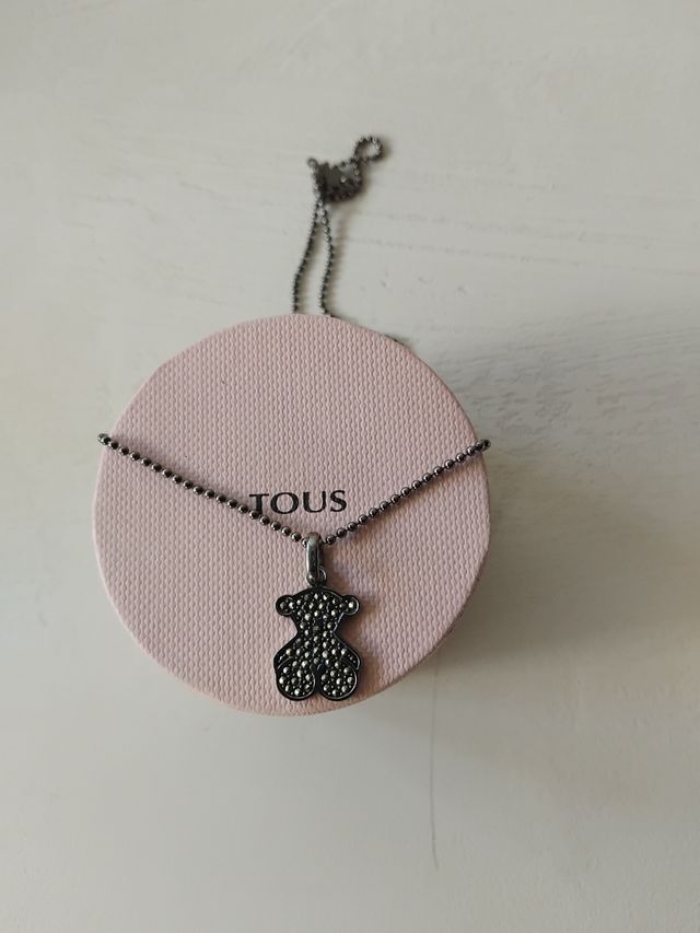 Colgante oso Tous plata más cadena