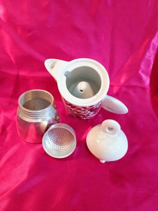 Caffettiera Moka: Alluminio e Porcellana