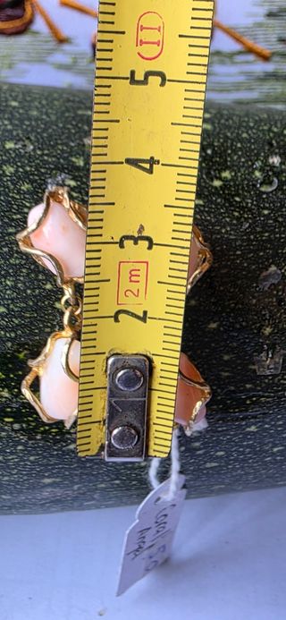 Pendientes coral y plata años 80