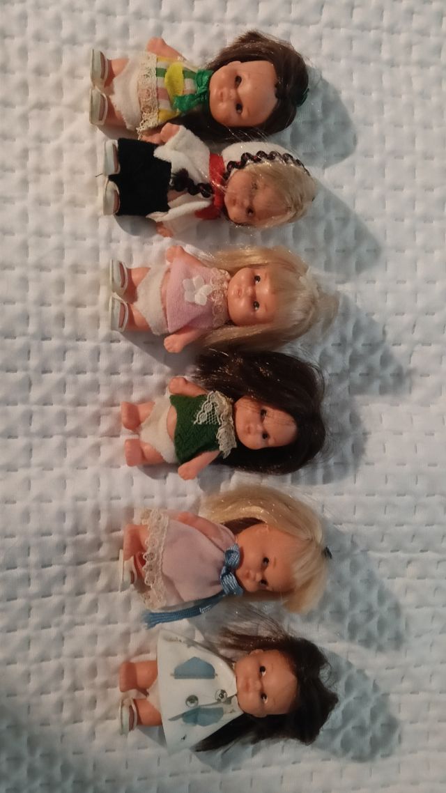 Lote 6 Muñecas Tin Tan años 60