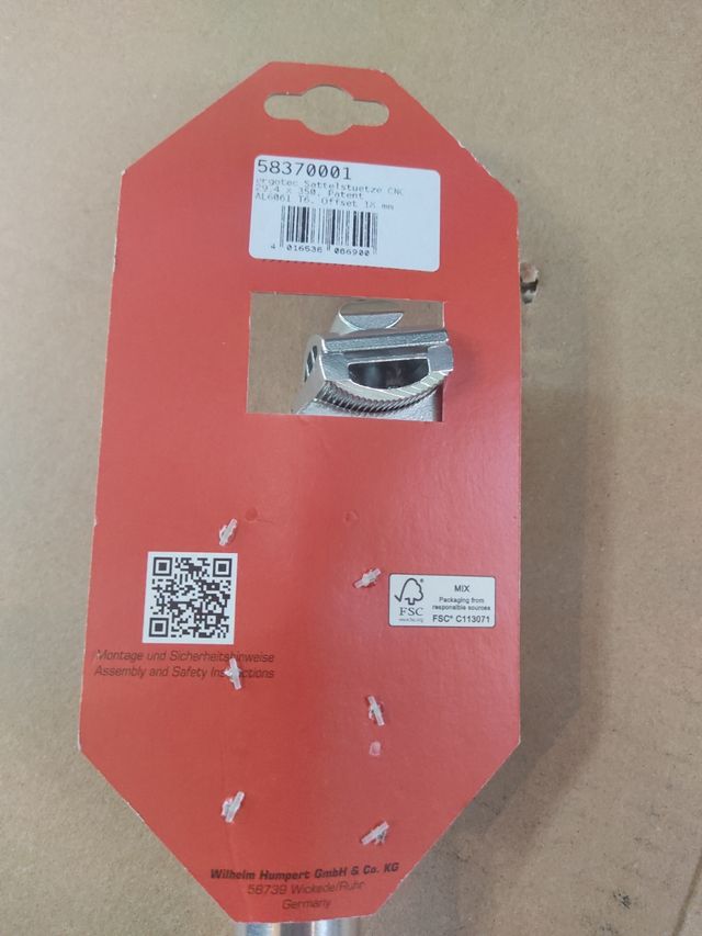 Tija 29,4mm Ergontec