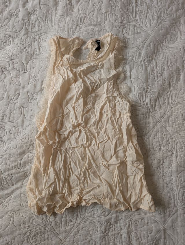 Top Mango beige Talla S