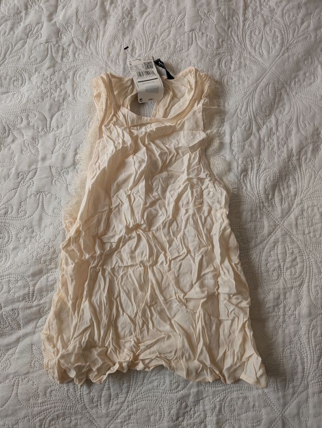 Top Mango beige Talla S