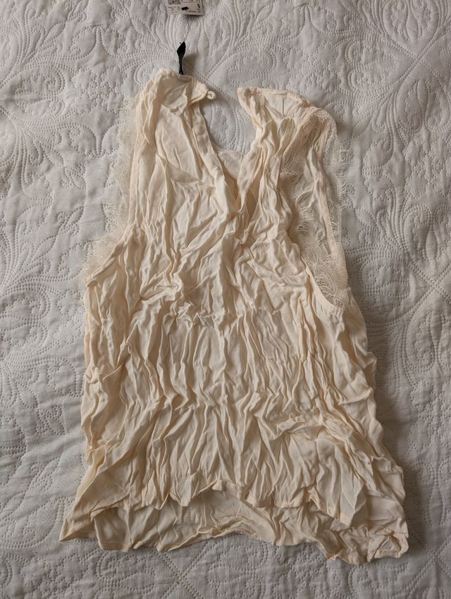 Top Mango beige Talla S