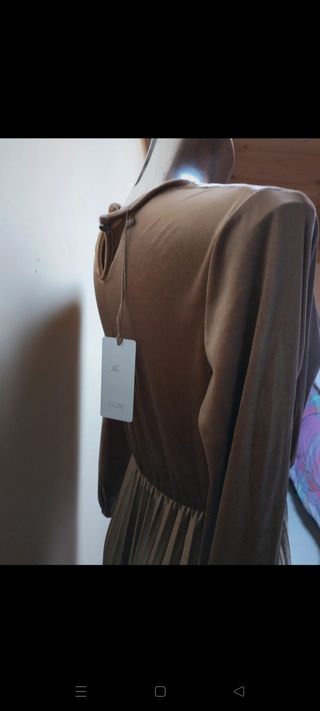 Vestito elegante beige donna