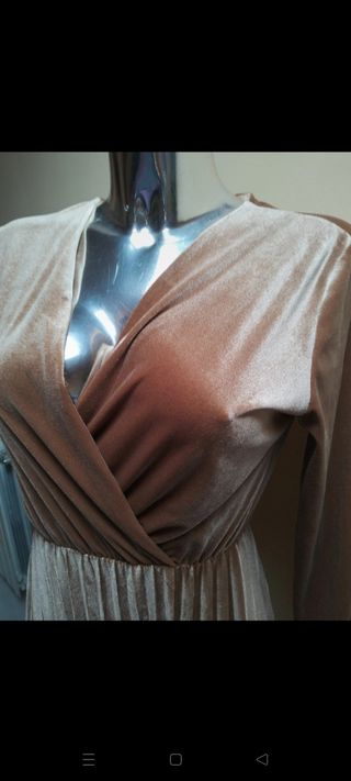 Vestito elegante beige donna