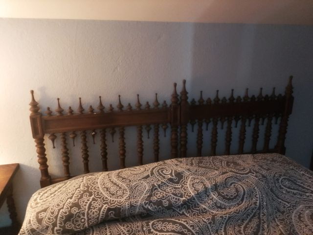 cama madera antigua