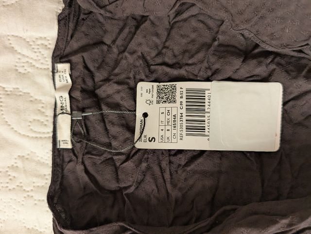 Body Mango negro - Talla S