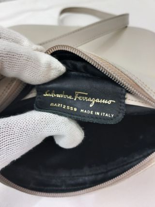 Salvatore Ferragamo borsa a tracolla beige