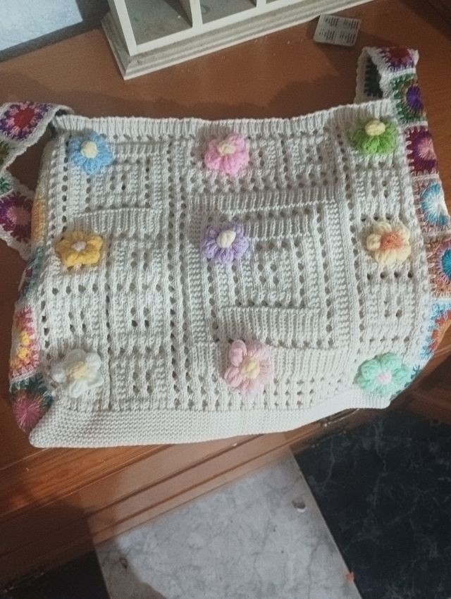 Bolso crochet multicolor