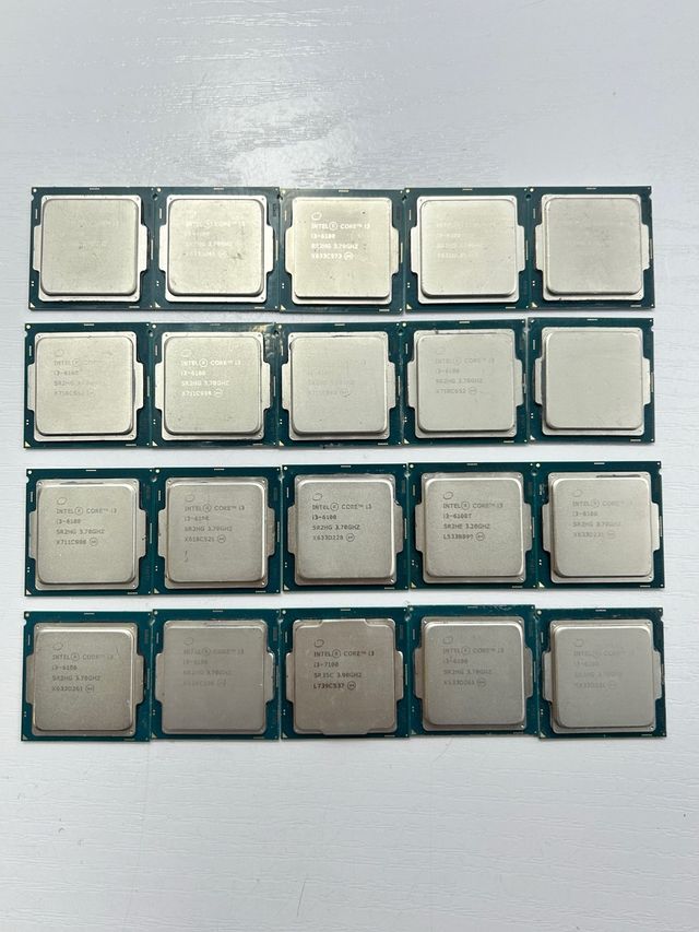 20 unità Intel Core i3-6100 da 3,70 GHz in batch