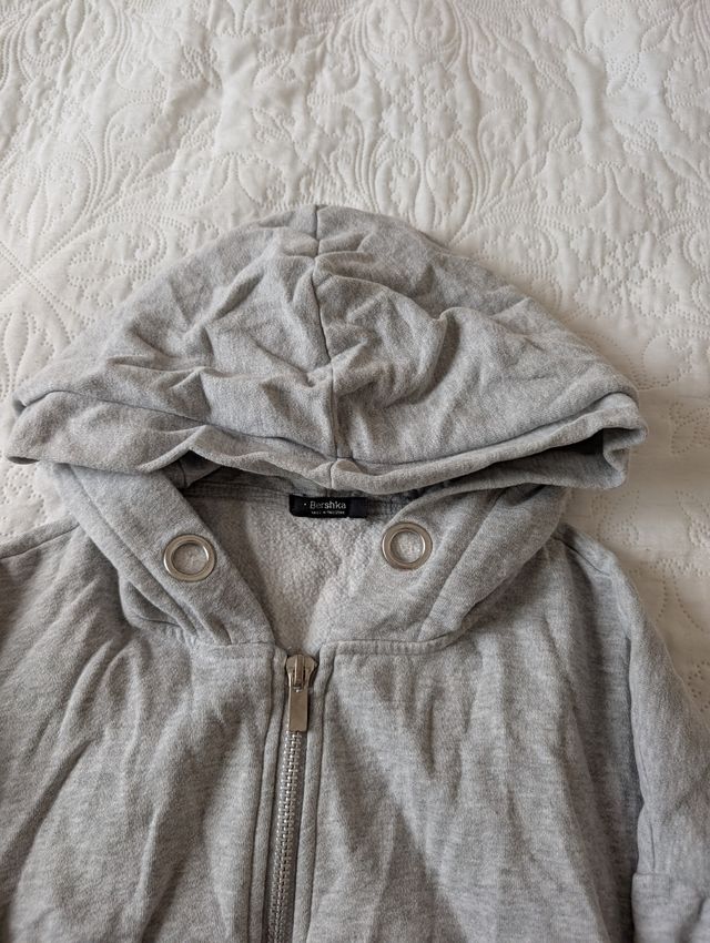 Sudadera gris Bershka L