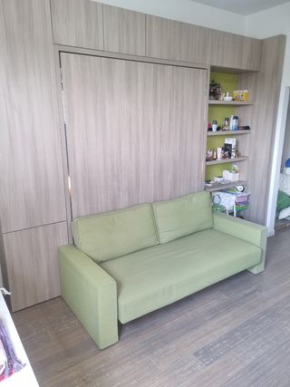 Divano letto verde - trasformabile .CLEI 