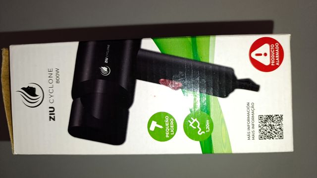 Secador Ziu Cyclone 800WLigero Secador para viaje