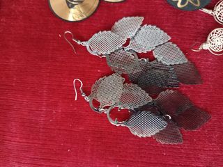 Pendientes vintage dorados y plateados