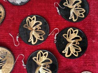 Pendientes vintage dorados y plateados