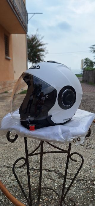 Casco moto jet HJC tg.L bianco