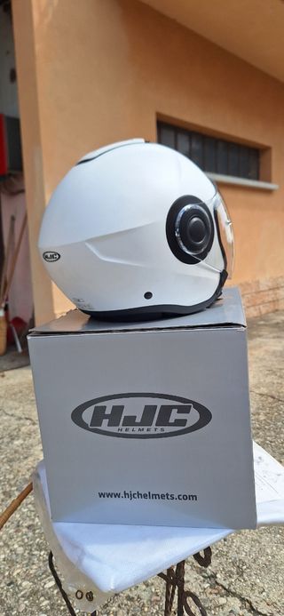 Casco moto jet HJC tg.L bianco
