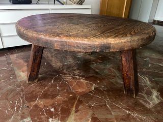 Mesa centro rustica madera maciza