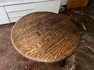 Mesa centro rustica madera maciza