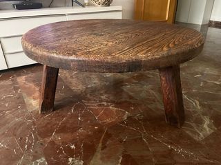 Mesa centro rustica madera maciza