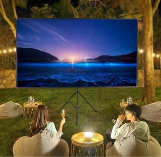 Pantalla proyector 80” con trípode y bolsa