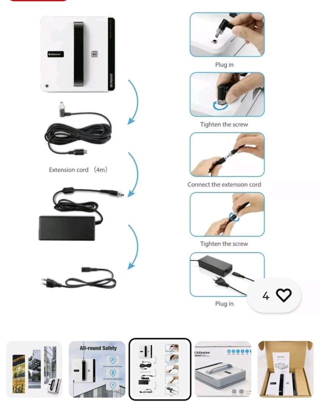 Alfawise Win660 - Robot Limpiaventanas
