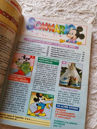 Lote 6× Topolino (años 80-80)