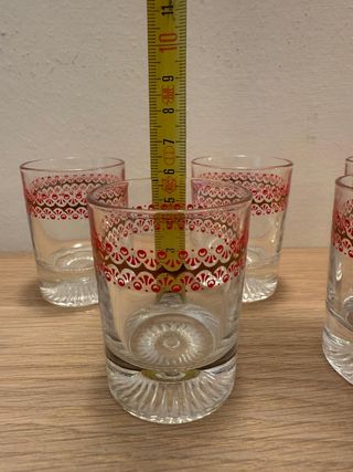 14 Bicchieri vintage, 7 aperitivo + 7 liquore.