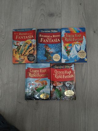 Geronimo Stilton pack 5 libros reino fantasía