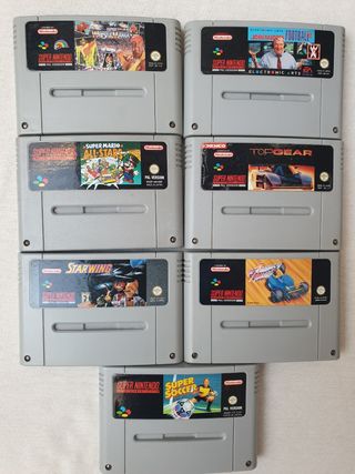 Lote pack 3 Juegos Super Nintendo Snes Pal. LEER.