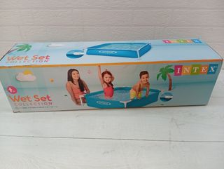 Intex Piscina Desmontable Cuadrada Tubular Infanti