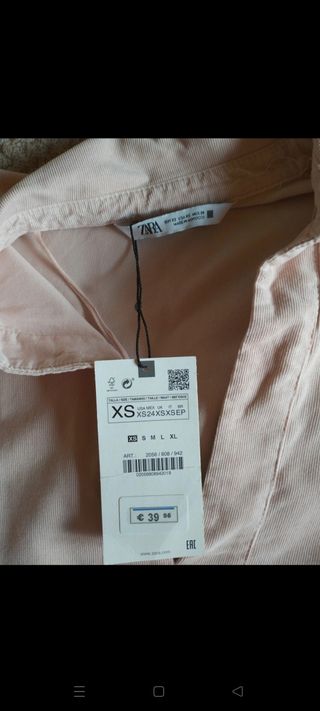 Vestito Zara rosa XS