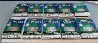 X10 ANZUELOS N°2 MUSTAD
MONTADOS.