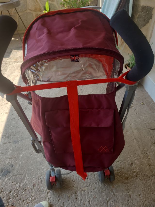 Silla paseo Maclaren Quest- Roja y granate.