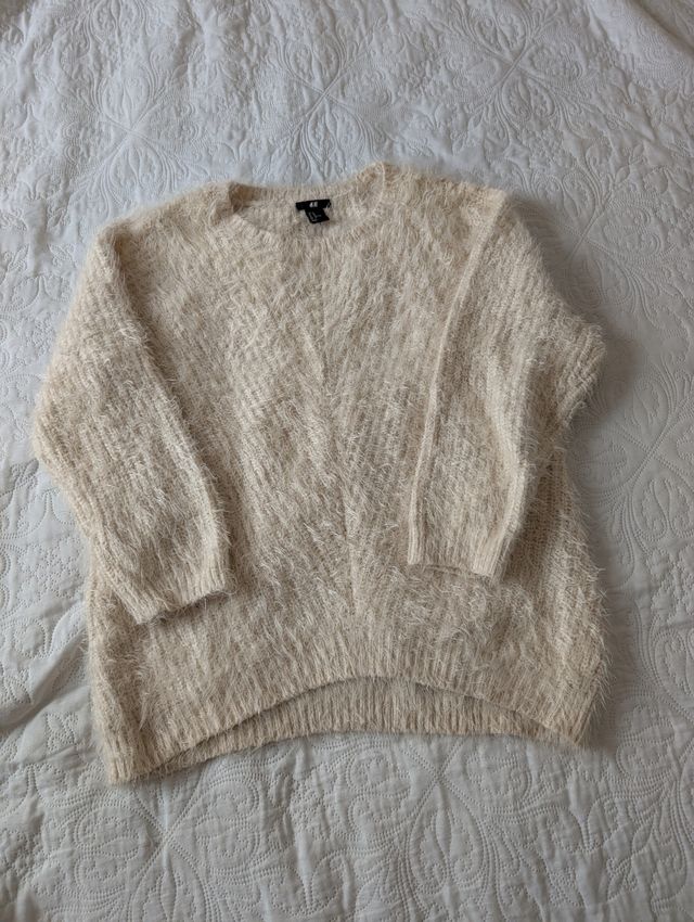 Suéter H&M beige Talla M