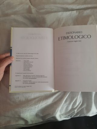 Dizionario etimologico - L'origine e il significat
