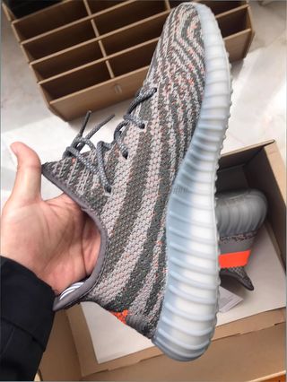 Yeezy 350 V2 Gris/Naranja