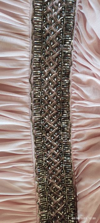 Vestido rosa corto tul