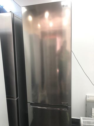 Nevera LG acero inoxidable