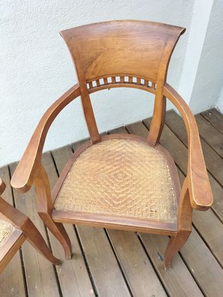 2 Butacas Teca Natural - Vintage