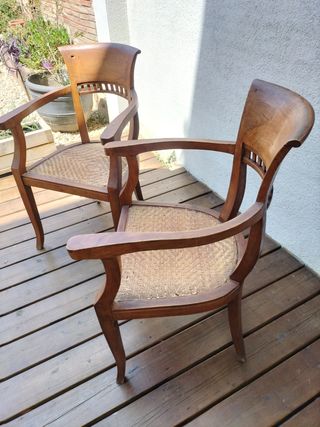 2 Butacas Teca Natural - Vintage